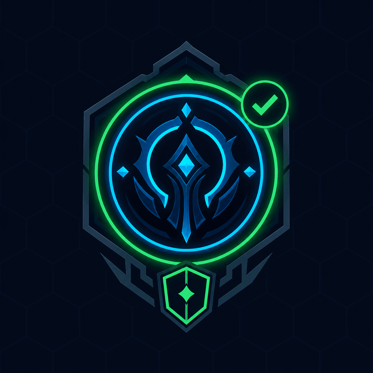 Verificação de conta Riot — ícone de Invocador com anel de confirmação